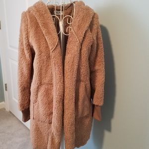 NWOT Military Hippie hooded jacket